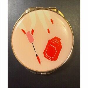 Kate Spade New York x Lennox Folding Compact  Mirror 24kt Gold Plated